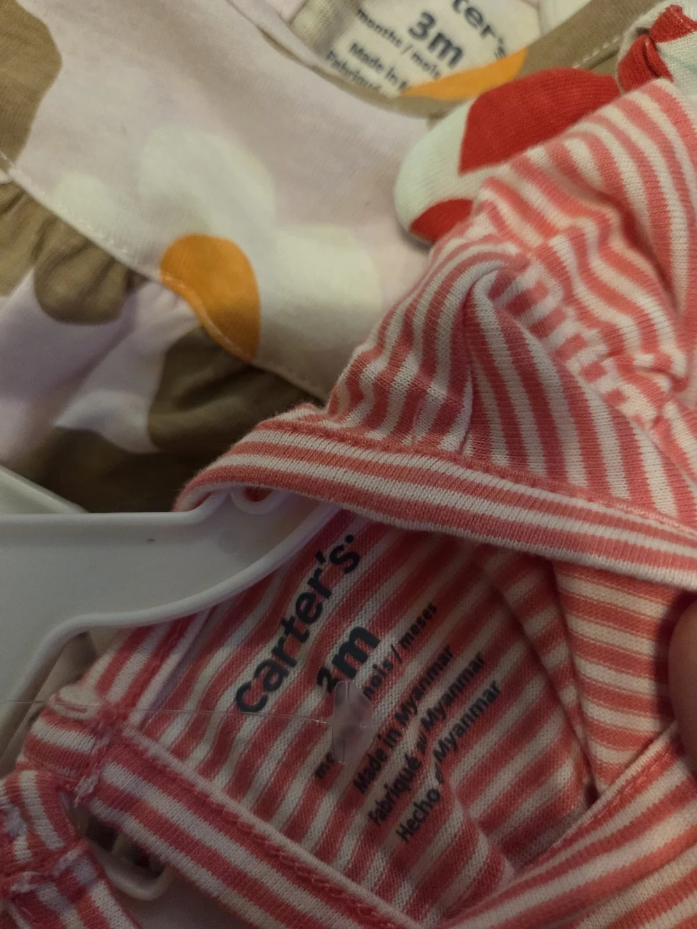 Carter's Red Heart Print Dress with Yellow Gingham & Striped Outfit Mix